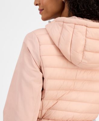 Women's Mixed-Media Packable Coat