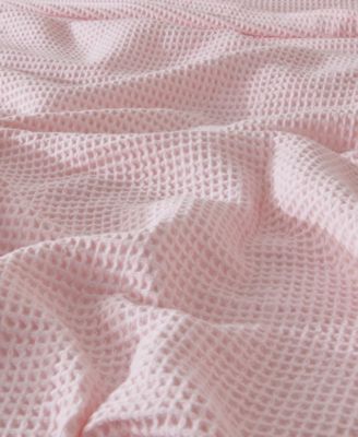 Waffle Weave Textured Cotton Blanket