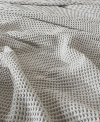 Waffle Weave Textured Cotton Blanket