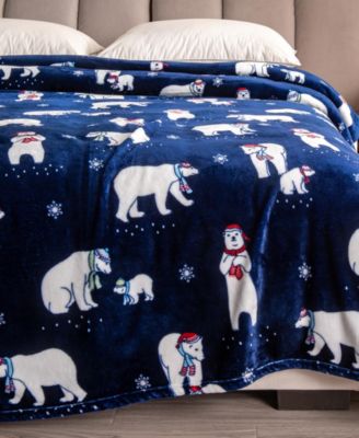 Velvet Plush Cozy Christmas Throw Blanket