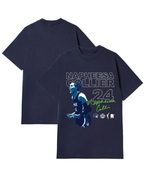 Футболка Round21 Napheesa Collier Navy Minnesota Lynx Player Graphic