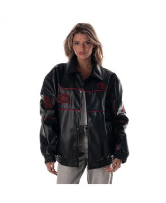 The Wild Collective Women's Black San Francisco 49ers Faux Leather