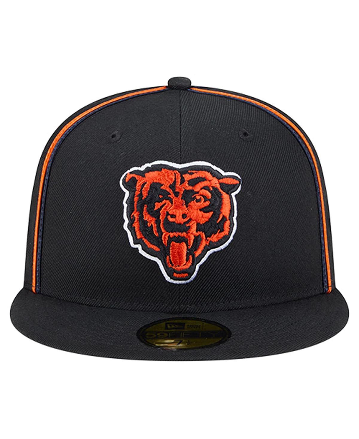 New Era Men's Black Chicago Bears Soutache 59FIFTY Fitted Hat