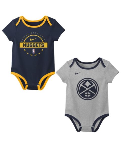 Nike Baby Boys and Girls 2-Piece Denver Nuggets Bodysuit Set
