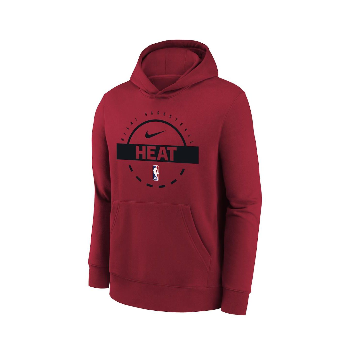 Детское худи Nike Red Miami Heat 2025/26 Club Fleece Practice — фото 3