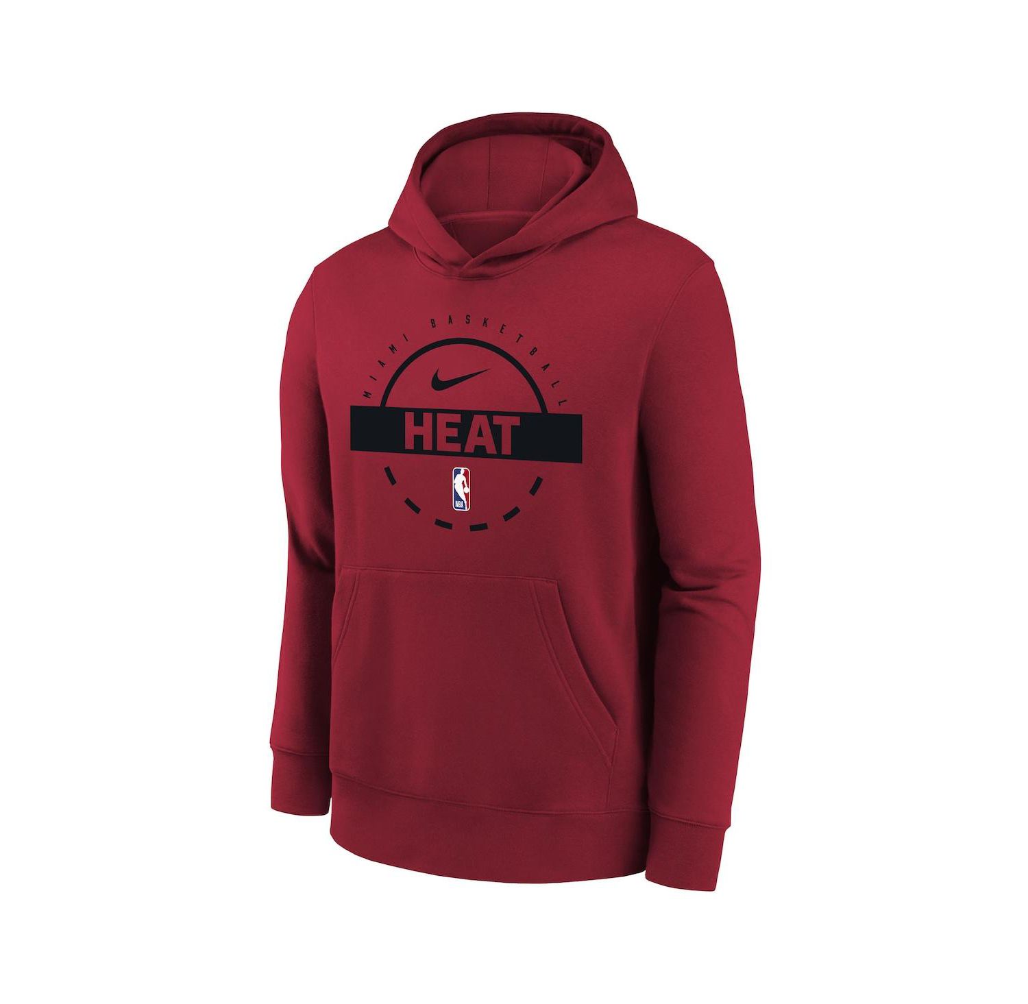 Big Boys and Girls Red Miami Heat 2025/26 Club Fleece Practice Hoodie