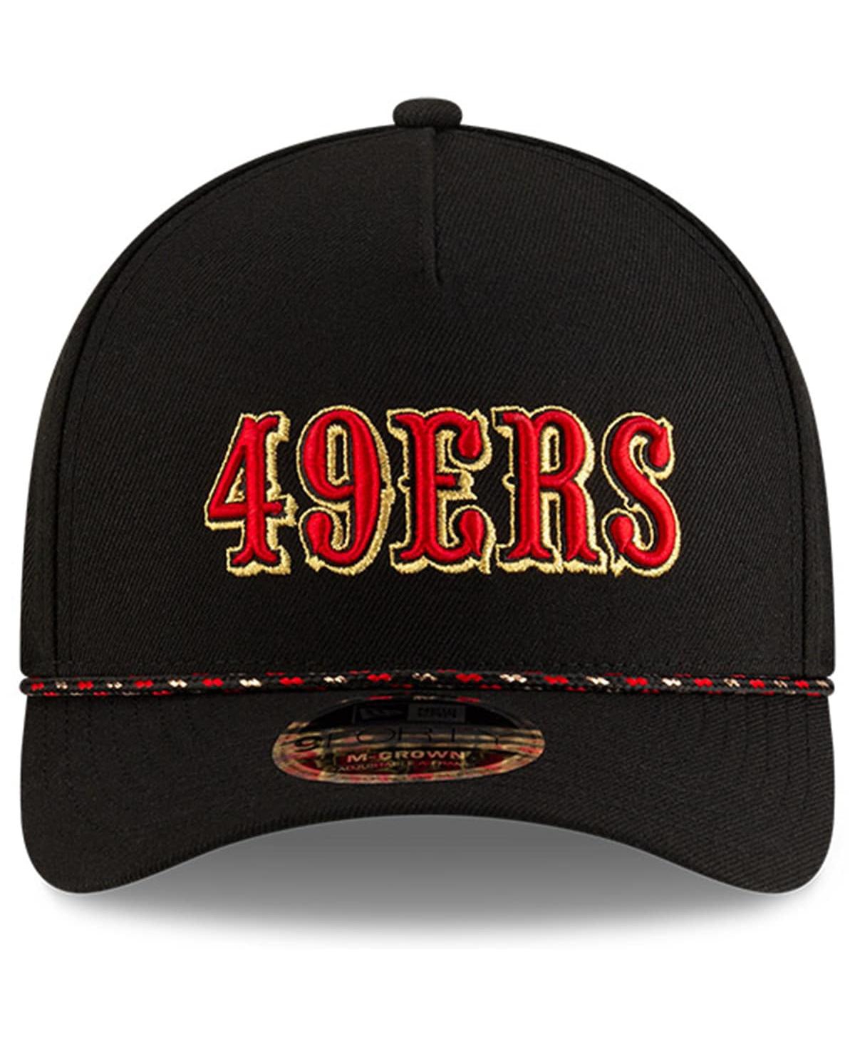 New Era Big Boys and Girls Black San Francisco 49ers 2025 Rivalries Collection 9FORTY A-Frame Adjustable Hat