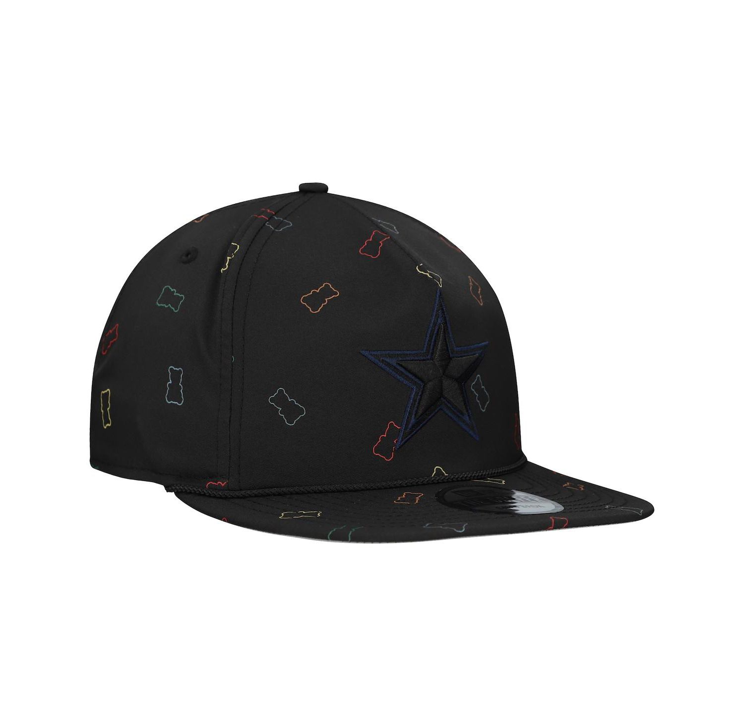 Men's Black Dallas Cowboys Gummy Golfer Snapback Hat