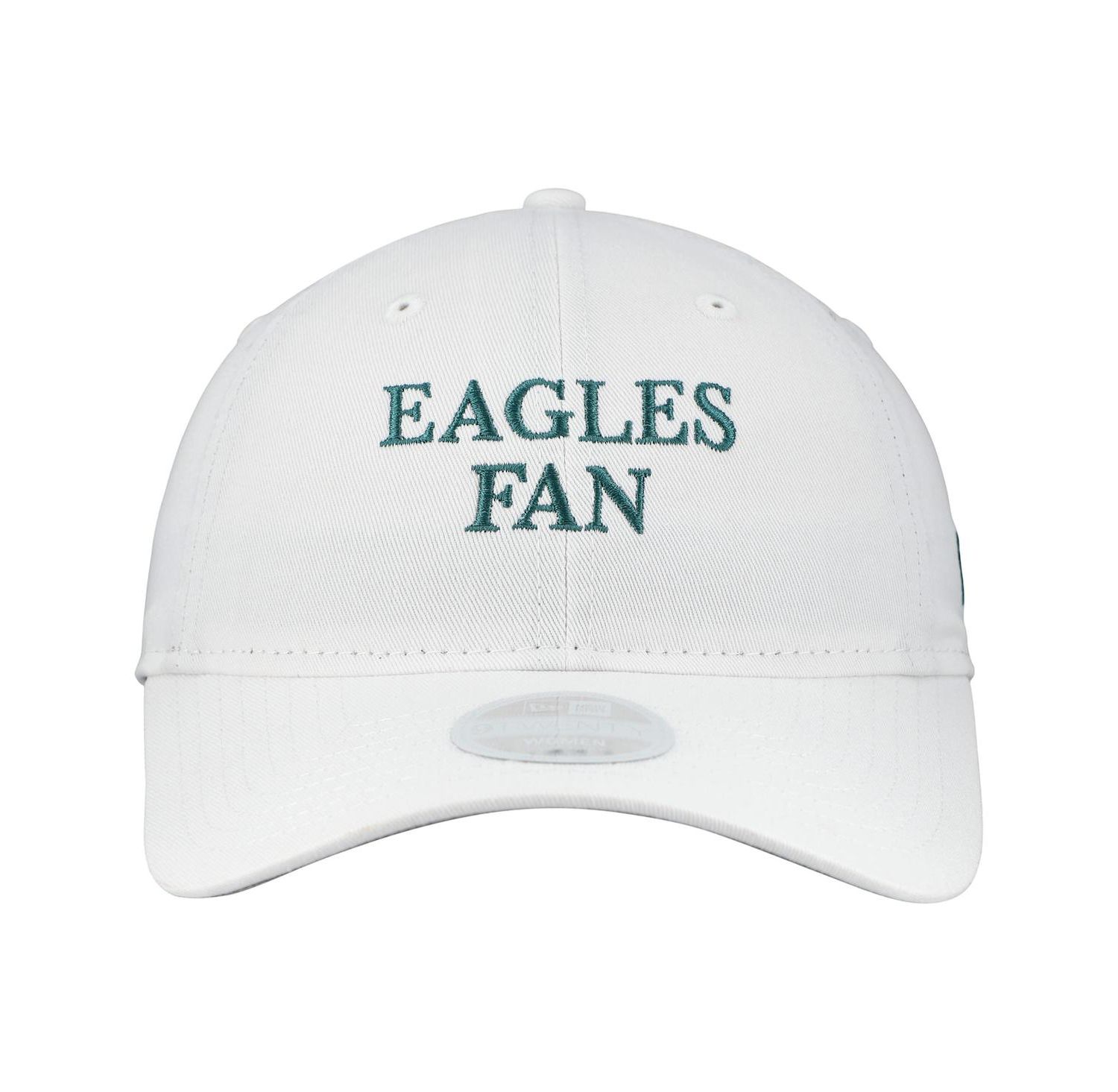 Women's White Philadelphia Eagles Team Fan 9TWENTY Adjustable Hat