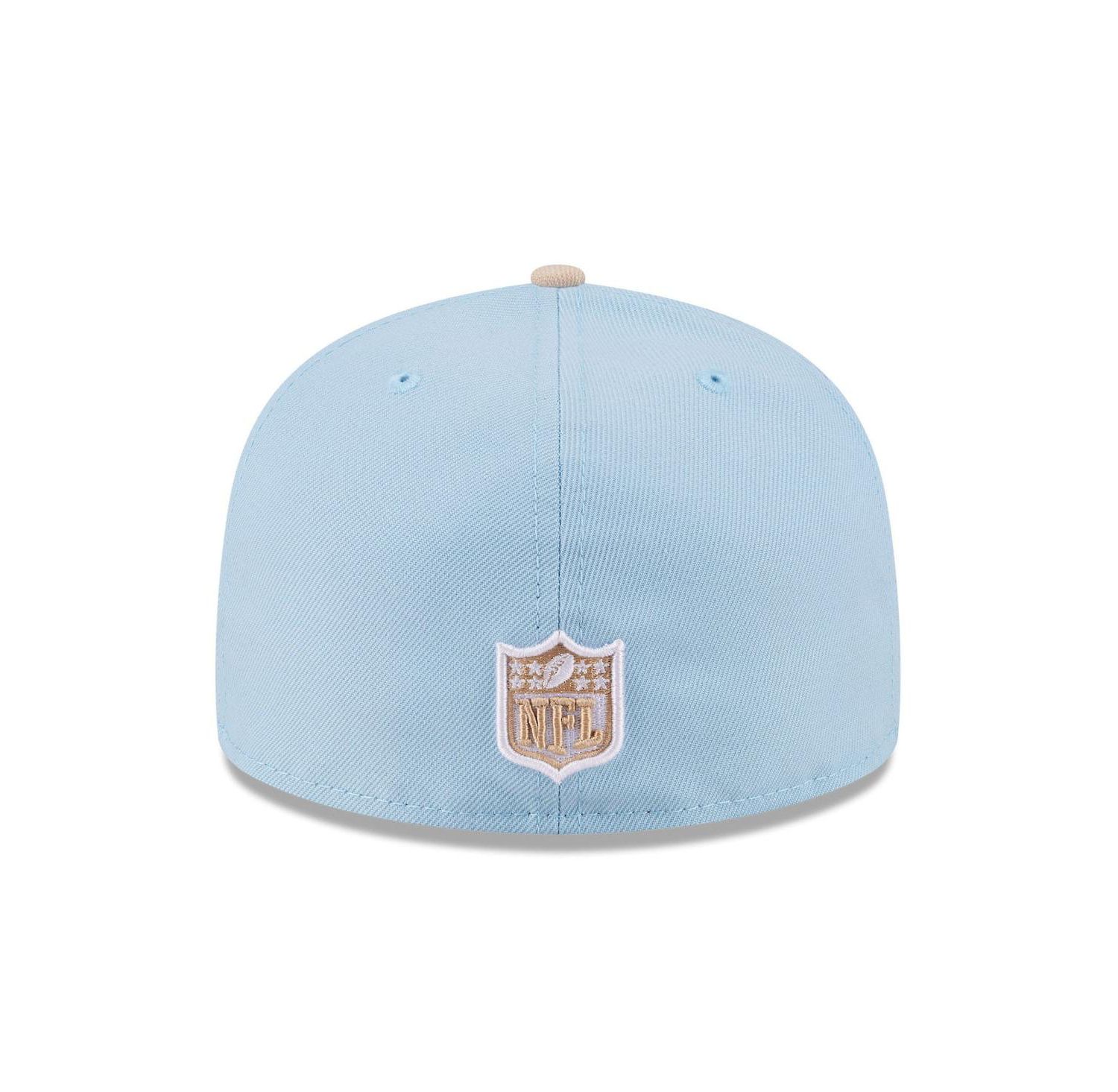 Men's Light Blue/Light Beige Dallas Cowboys Two-Tone Color Pack A-Frame 59FIFTY Fitted Hat