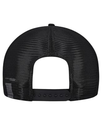 Men's Gray/Black Baltimore Ravens Cork Split Panel 9FIFTY Trucker Snapback Hat