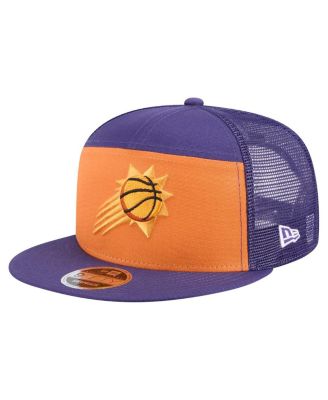 New Era - Men's Orange/Purple Phoenix Suns Outdoor Split Panel 9FIFTY Snapback Hat