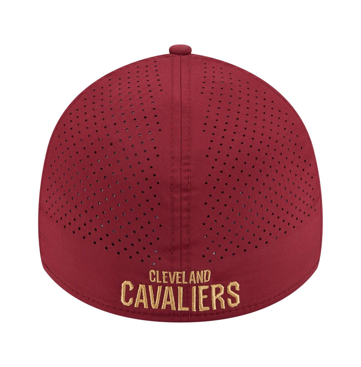 Мужская кепка New Era Wine Cleveland Cavaliers Featherweight Poly Rope Flex 39Thirty Hat — фото 3