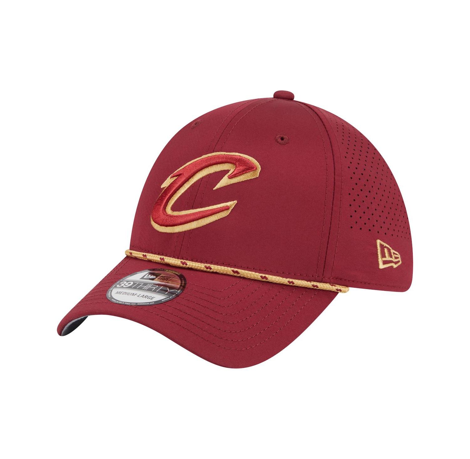 Men's Wine Cleveland Cavaliers Featherweight Poly Rope Flex 39Thirty Hat