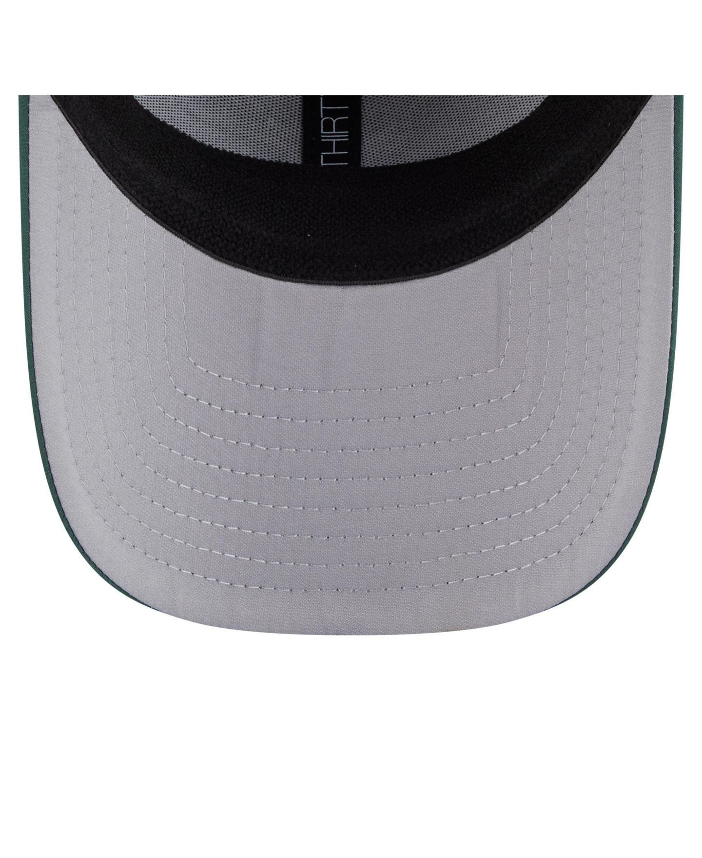 Мужская кепка New Era Hunter Green Milwaukee Bucks Featherweight Poly Rope Flex 39Thirty Hat — фото 3