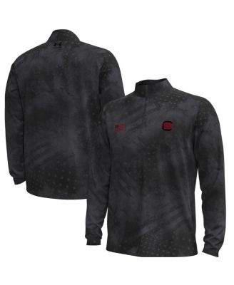 Under Armour - Men's Black South Carolina Gamecocks Freedom Collection ArmorFuse Half-Zip Sweatshirt