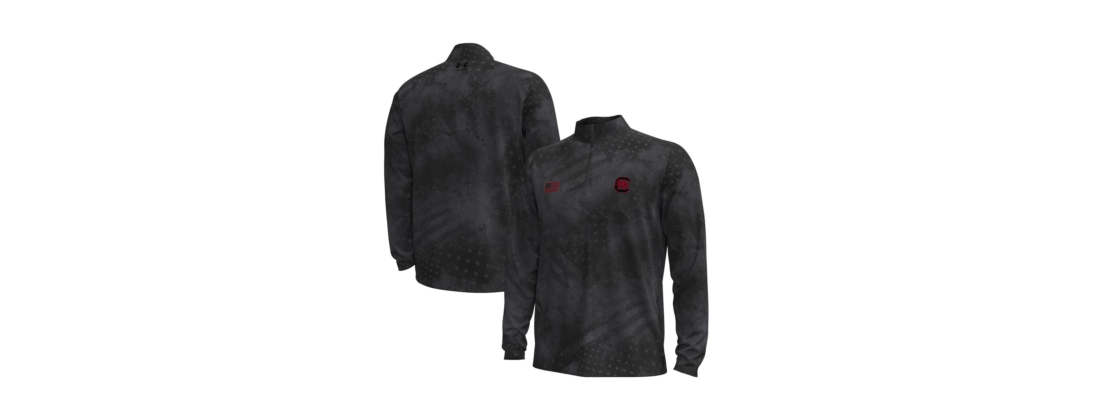 Under Armour Men's Black South Carolina Gamecocks Freedom Collection ArmorFuse Half-Zip Sweatshirt