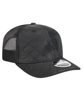 Men's Black Phoenix Suns Quilted 9SEVENTY Trucker Adjustable Hat
