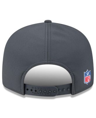 Men's Charcoal Detroit Lions 2025 Sideline Cold Weather Split Panel 9FIFTY Snapback Hat