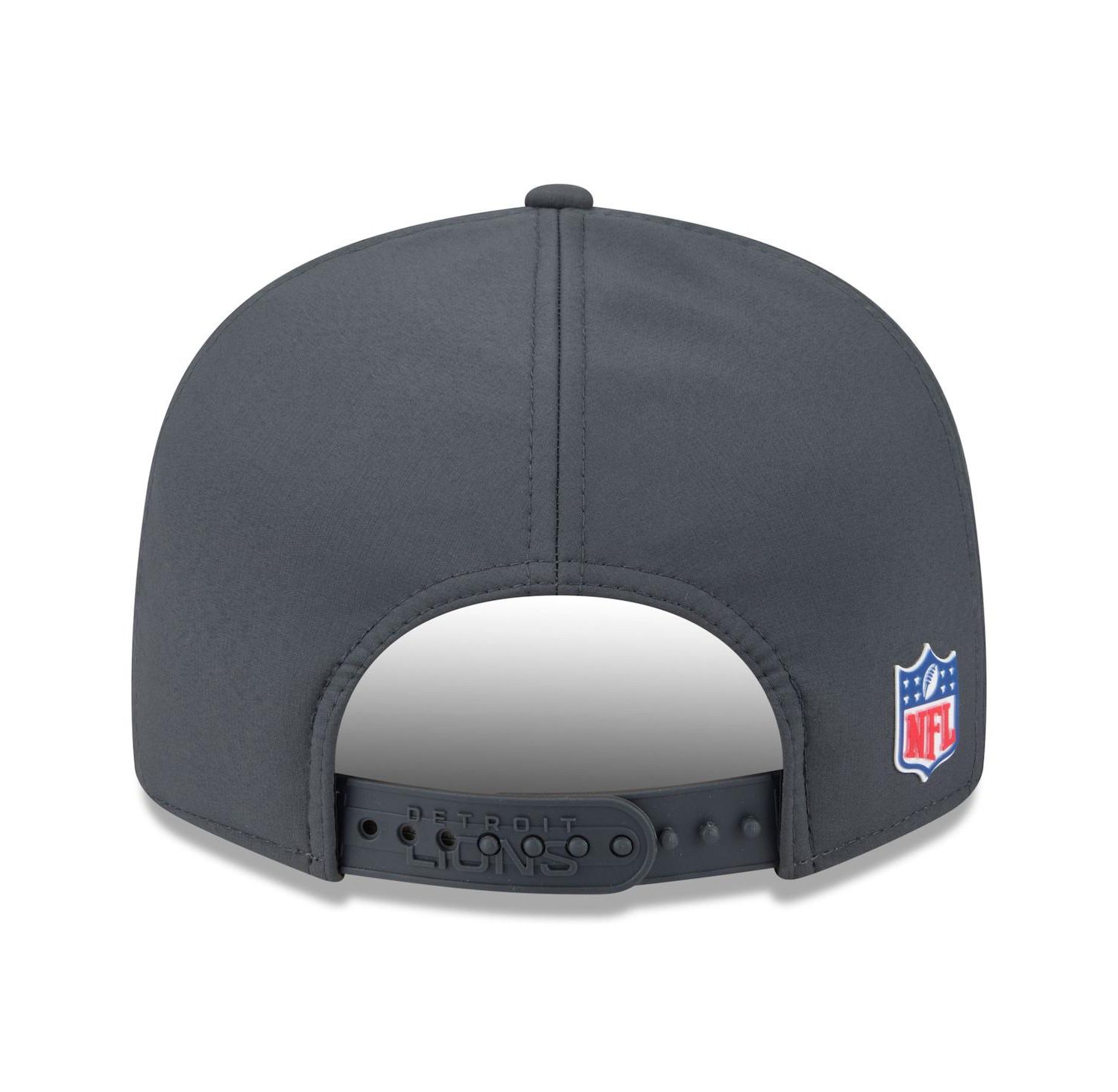 Men's Charcoal Detroit Lions 2025 Sideline Cold Weather Split Panel 9FIFTY Snapback Hat