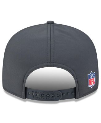 Men's Charcoal Houston Texans 2025 Sideline Cold Weather Split Panel 9FIFTY Snapback Hat