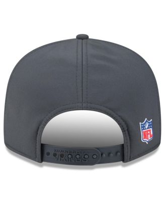 Men's Charcoal Minnesota Vikings 2025 Sideline Cold Weather Split Panel 9FIFTY Snapback Hat