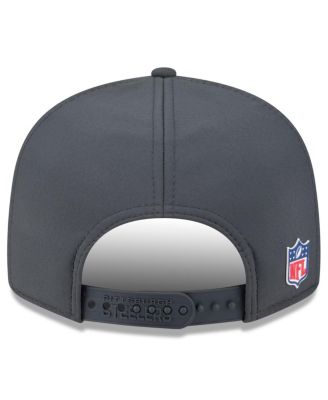 Men's Charcoal Pittsburgh Steelers 2025 Sideline Cold Weather Split Panel 9FIFTY Snapback Hat
