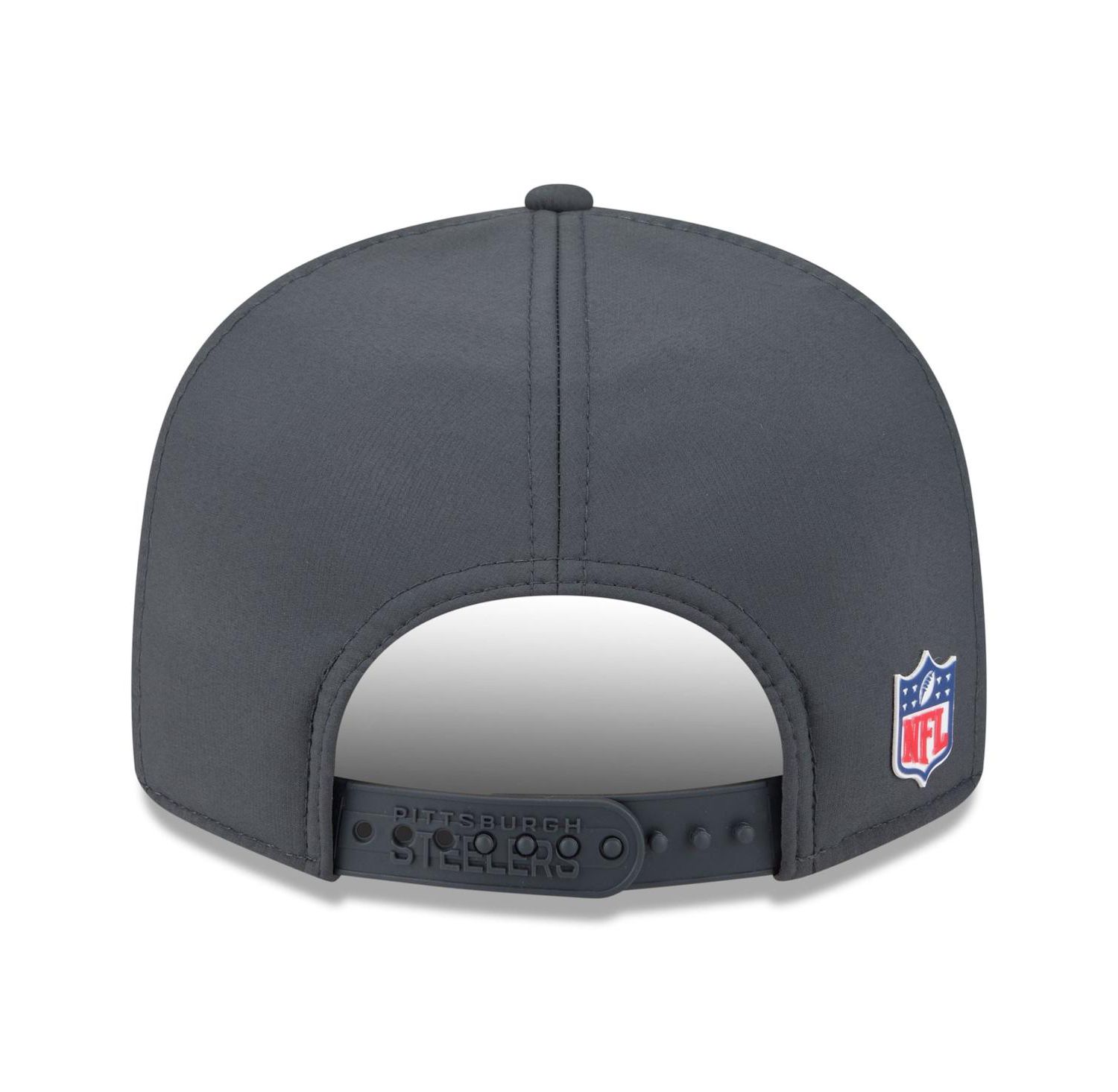 Men's Charcoal Pittsburgh Steelers 2025 Sideline Cold Weather Split Panel 9FIFTY Snapback Hat