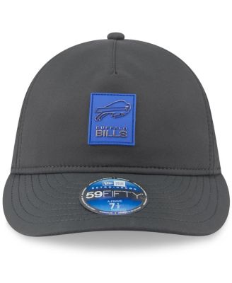 Men's Charcoal Buffalo Bills 2025 Sideline Cold Weather Retro Crown 59FIFTY Fitted Hat