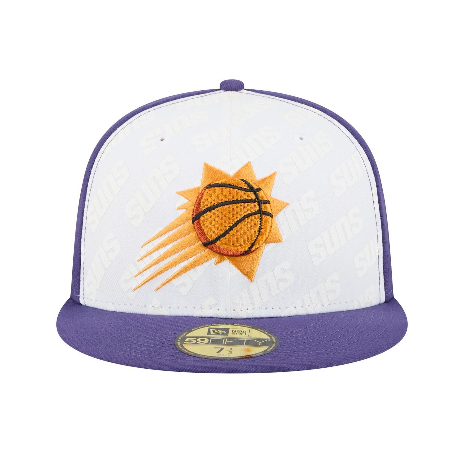 Men's White/Purple Phoenix Suns Repeat 59Fifty Fitted Hat