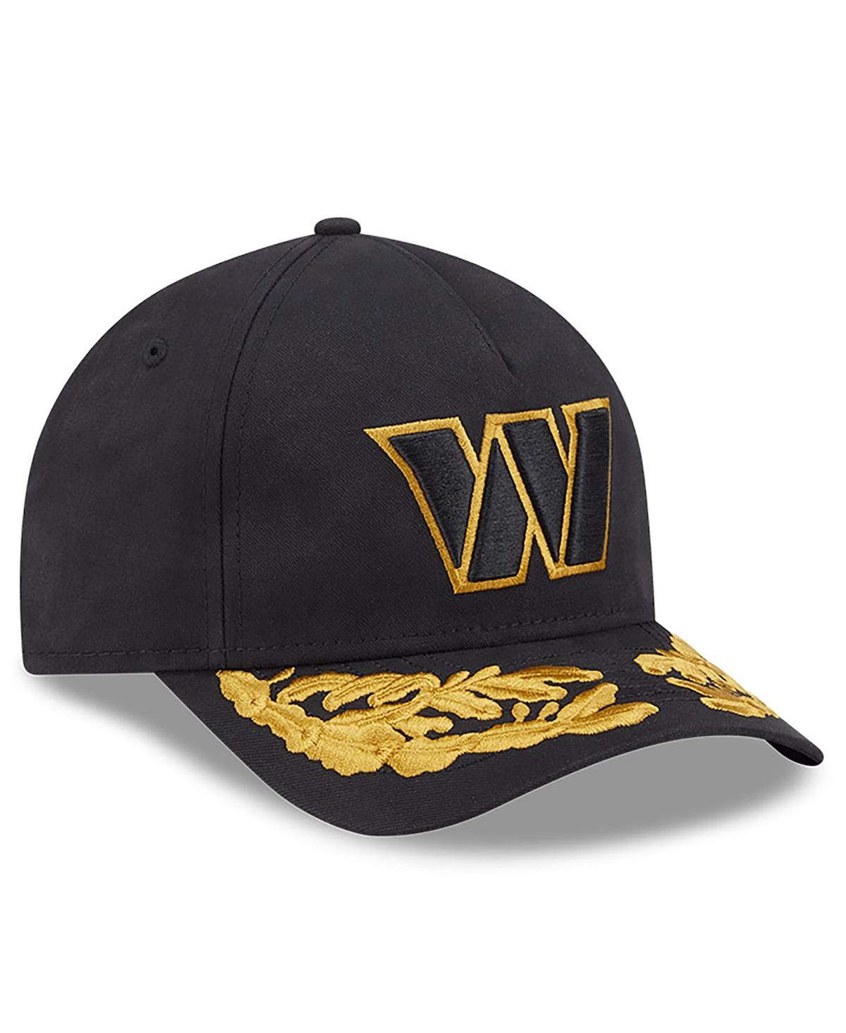 New Era x Alpha Men's Industries Black Washington Commanders A-Frame 9FORTY Adjustable Hat