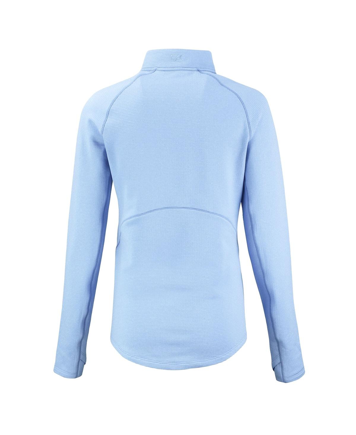Cutter & Buck Women's Powder Blue Detroit Lions Peshastin Eco Fleece Half-zip Sweatshirt In Blue