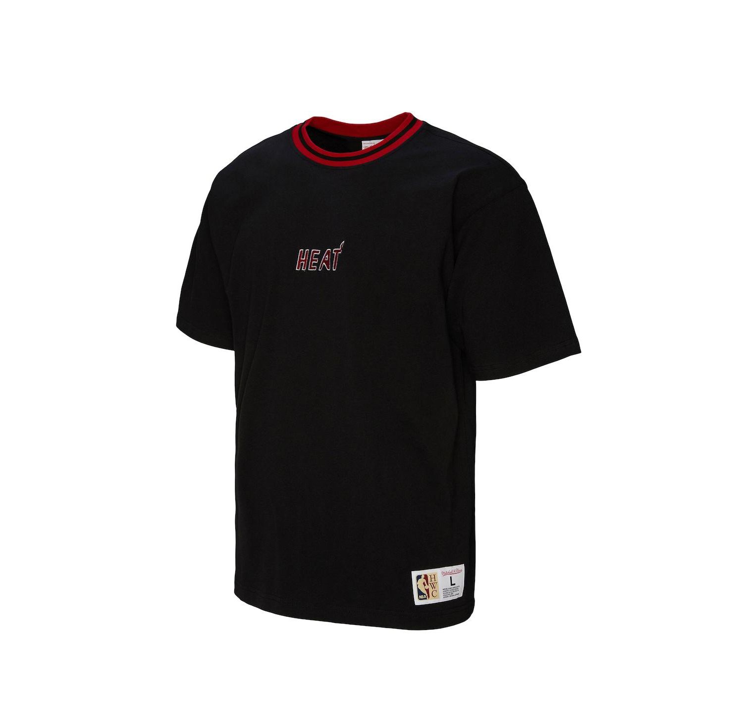 Men's and Women's Black Miami Heat Playmaker Vintage Logo T-Shirt