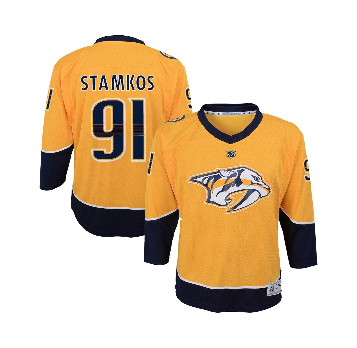 Big Boys and Girls Steven Stamkos Gold Nashville Predators Alternate Replica Player Jersey