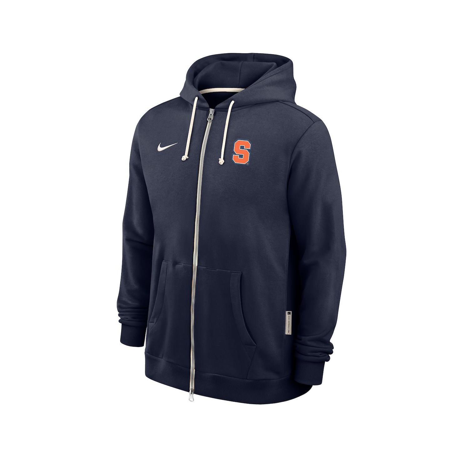 Men's Navy Syracuse Orange 2025 Sideline Standard Issue Dri-Fit Full-Zip Hoodie