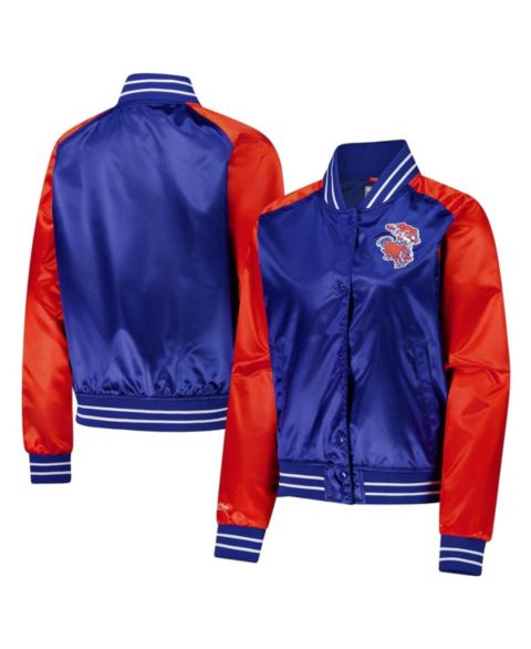 Женские куртки Mitchell & Ness Women's Royal Denver Broncos Team 2.0 Satin Raglan Full-Snap Jacket
