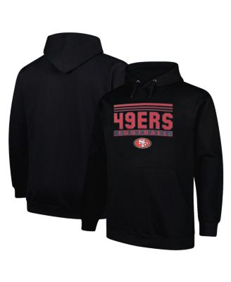 Fanatics - Men's Black San Francisco 49ers Big Tall Pop Pullover Hoodie