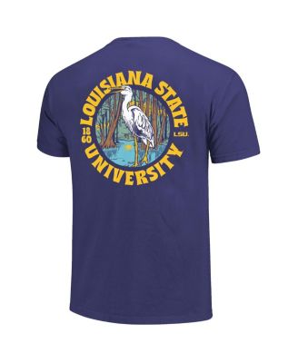 Men's Purple LSU Tigers Comfort Colors Thick Lined Landscape T-Shirt