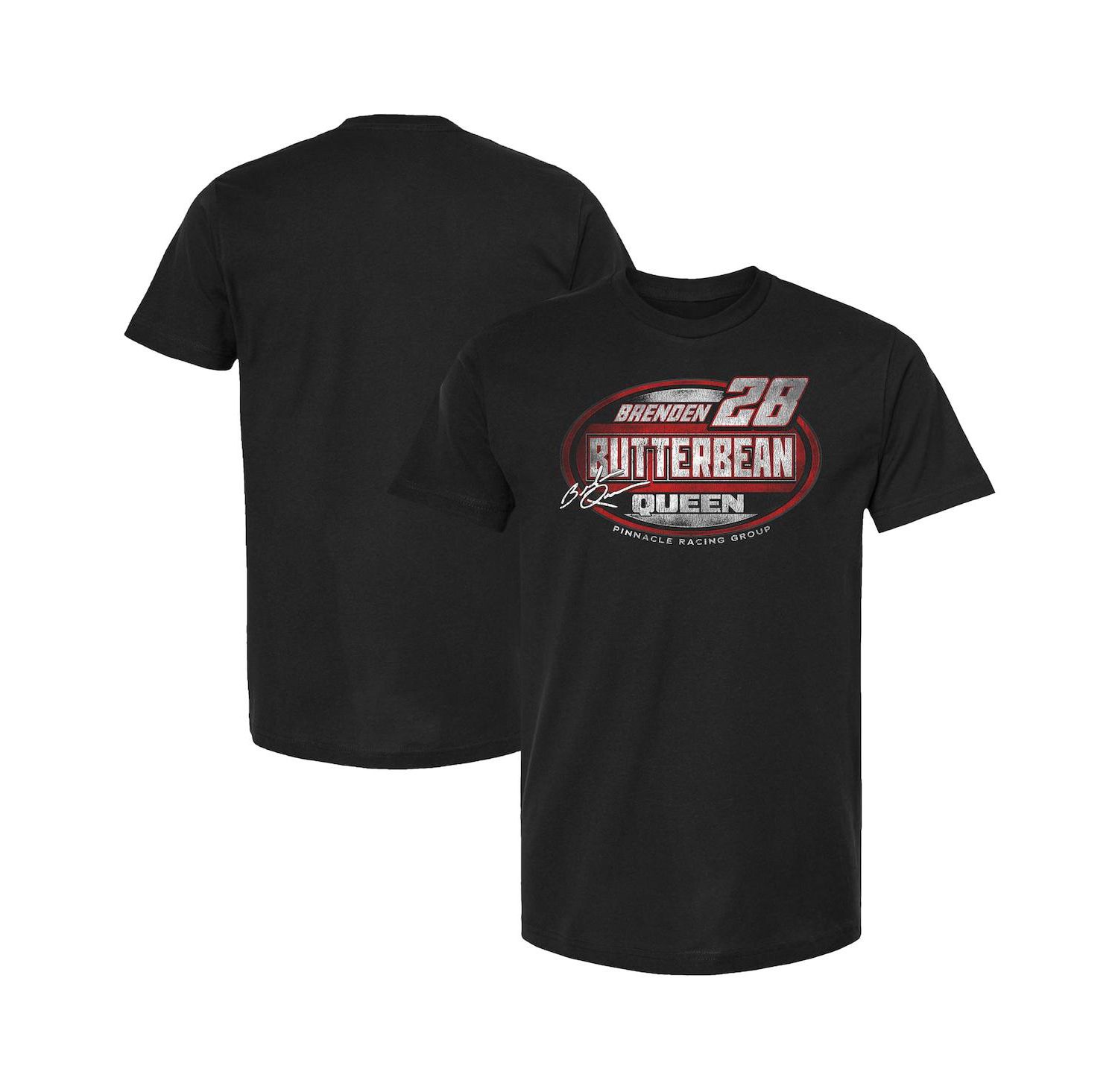 Men's Black Brenden Queen Name & Number T-Shirt
