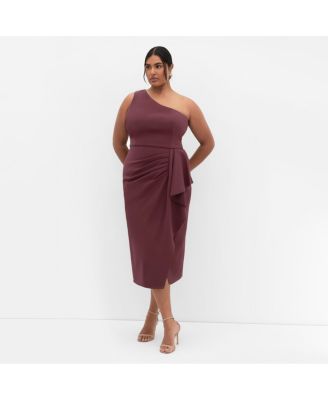 Plus Size Priyanka One Shoulder Dress