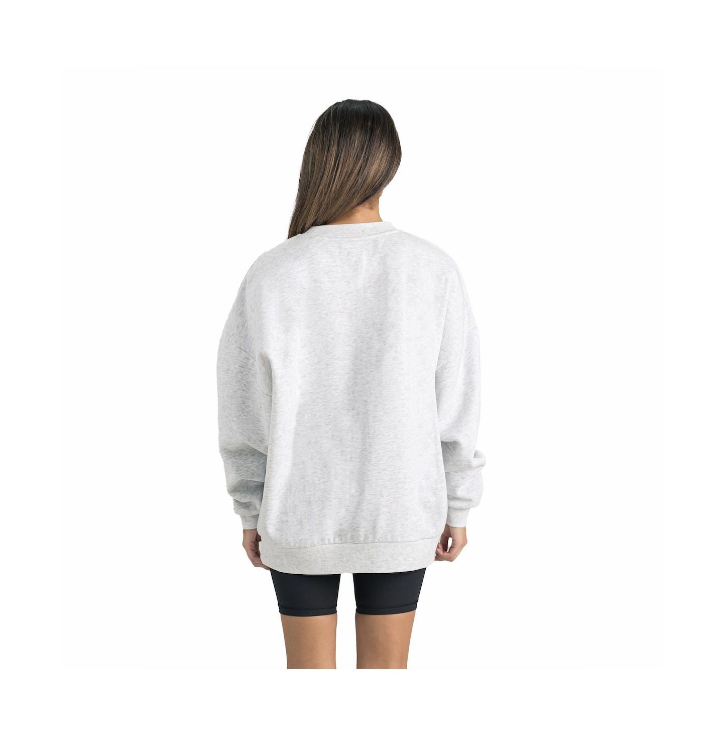Женские толстовки Gameday Couture Gray North Carolina Tar Heels Premium Fleece Drop Shoulder Oversized Pullover — фото 3