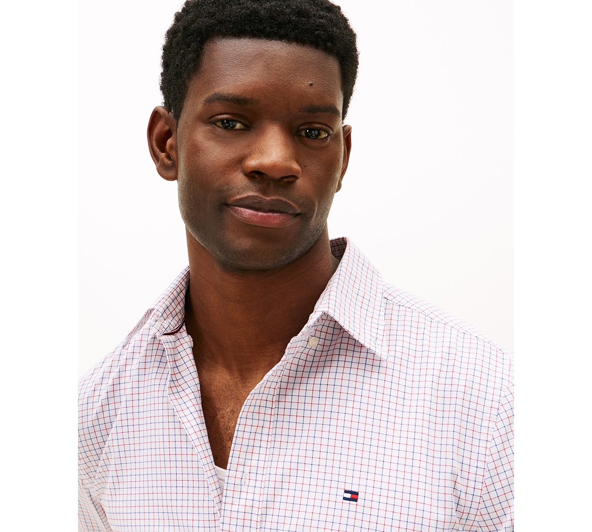 Tommy Hilfiger Men's Core Tattersall Poplin Shirt