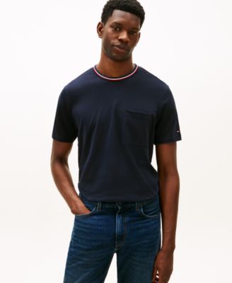 Men's Color-Block Pocket Pique T-Shirt