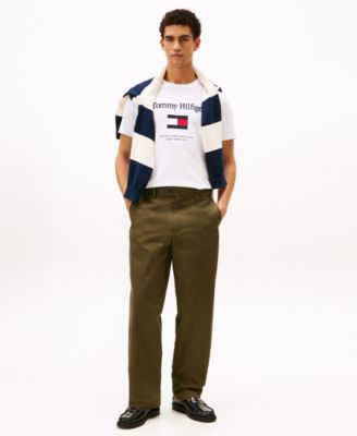 Men's Logo Embroidered Flag T-Shirt