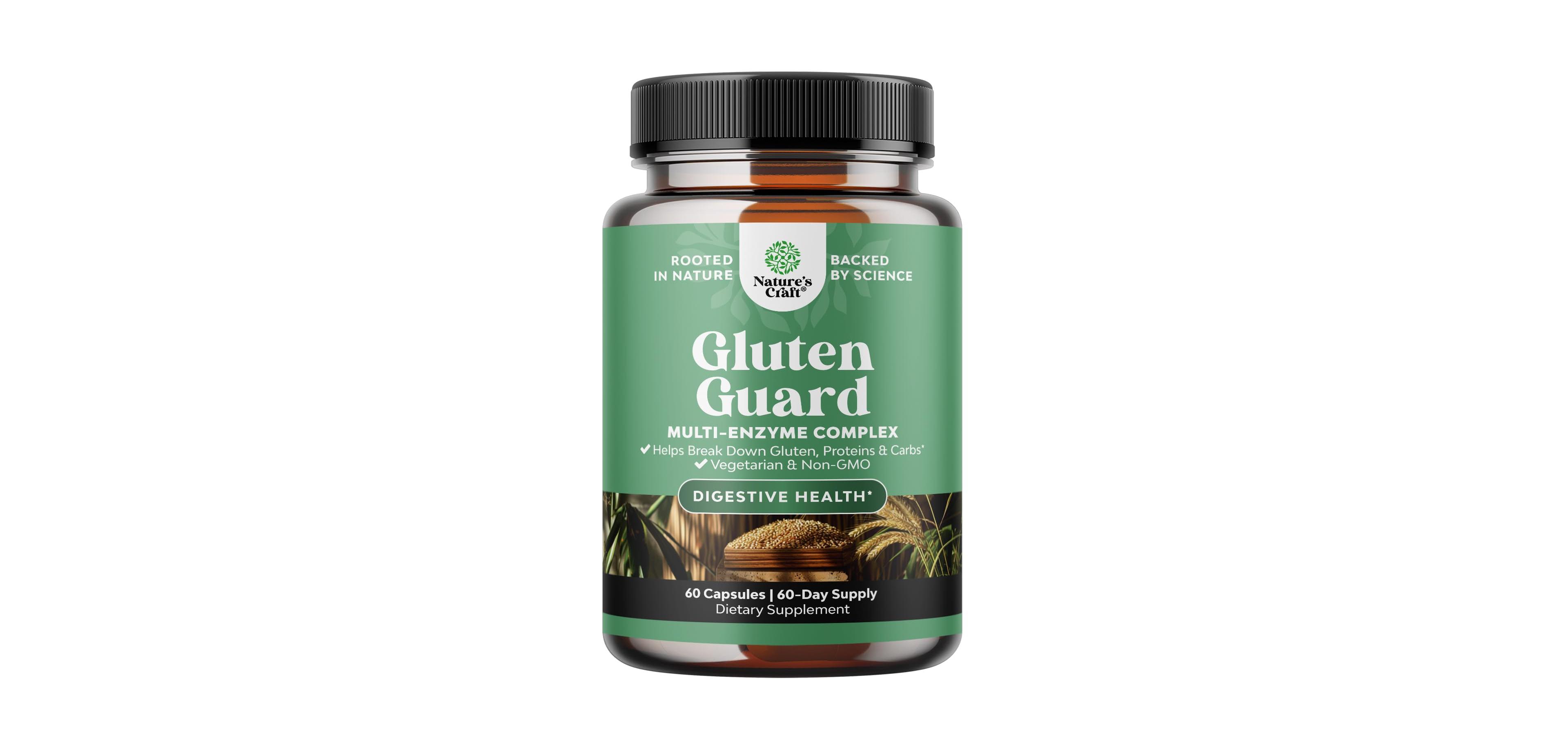 Gluten Relief Capsules, Tan / Beige, 60ct