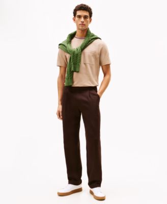 Men's Color-Block Pocket Pique T-Shirt