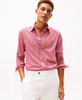 Tommy Hilfiger - Men's Flex Poplin Big Gingham Shirt