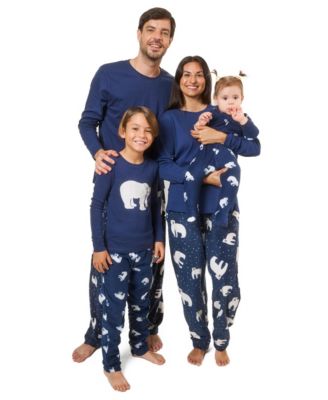 Kids Cotton Top and Fleece Pants Holiday Pajamas
