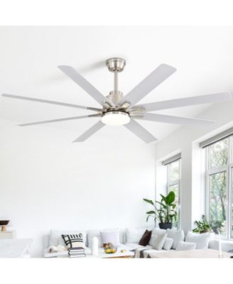 66 Inch 8 Blade Ceiling Fan with Intelligent Remote Control, App Timing Function