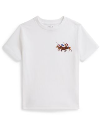 Polo Ralph Lauren - Boys 2-7 Triple-Pony Short-Sleeve Jersey T-Shirt